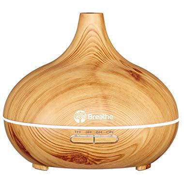 Essential Oil Diffuser | 10 hour Diffusers for Essential Oils with Measuring Cup | 16 LED Color Light Options, 4 Timer Settings, Variable Mist Outputs, Auto Power Off | Large Aromatherapy Humidifier