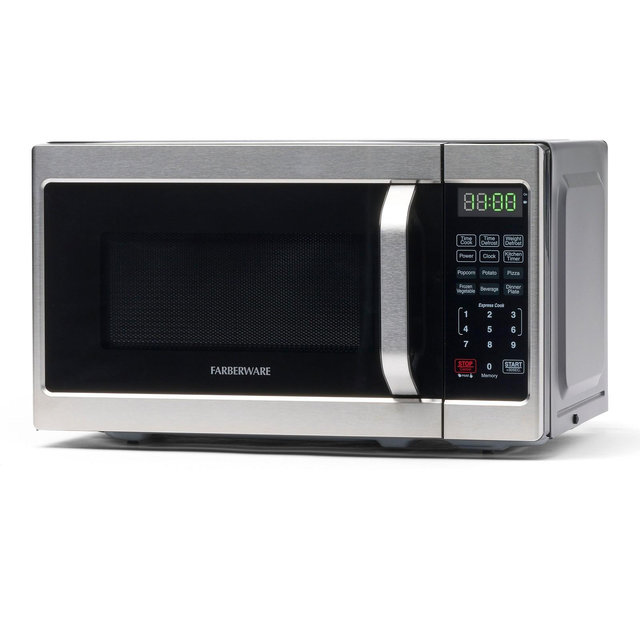 Farberware Classic 0.7 Cu. Ft. 700-Watt Microwave Oven, Brushed Stainless