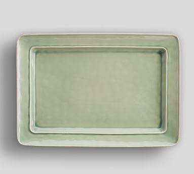 Cambria Rectangular Serving Platter- Celadon