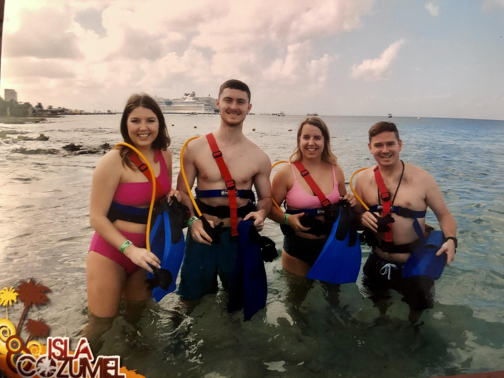 We went scuba/snorkeling while in Mexico. Some had more fun than others