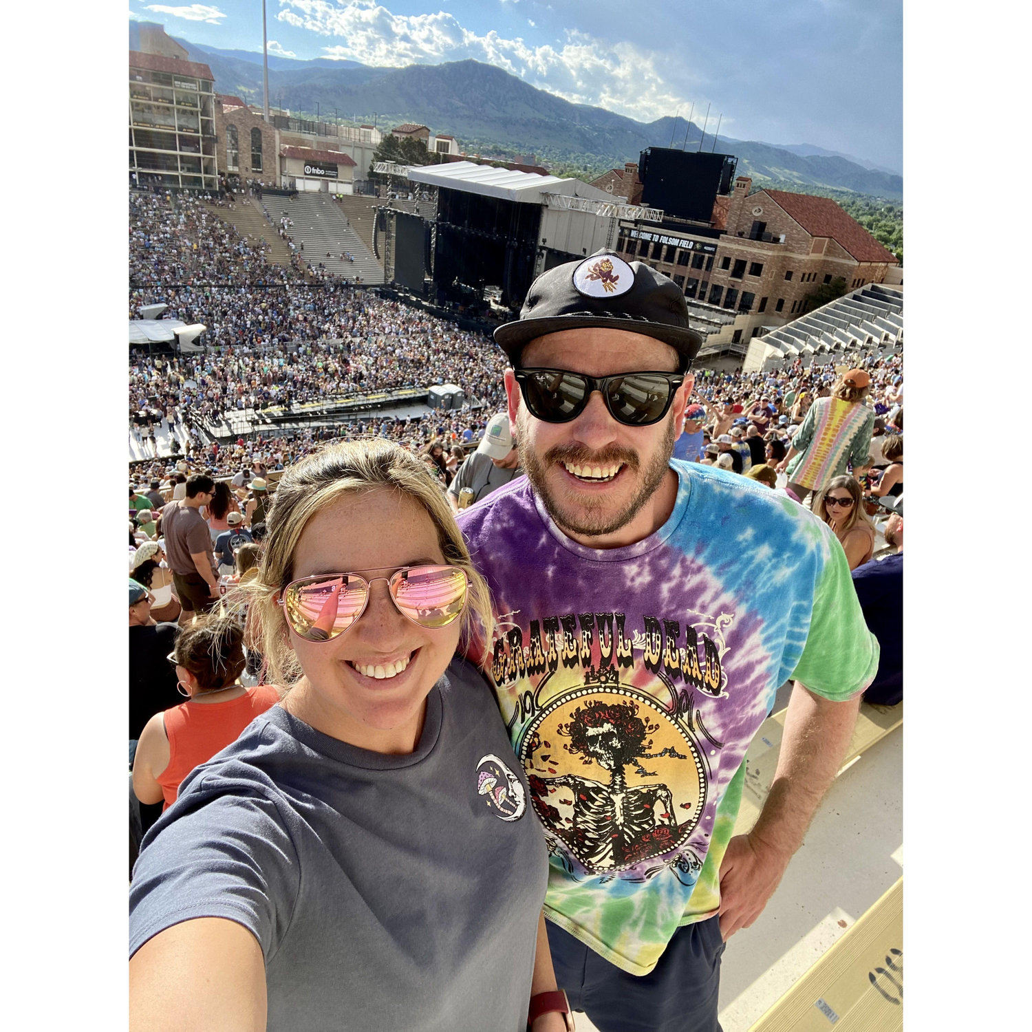 At a Dead & Co show at Folsom Field!