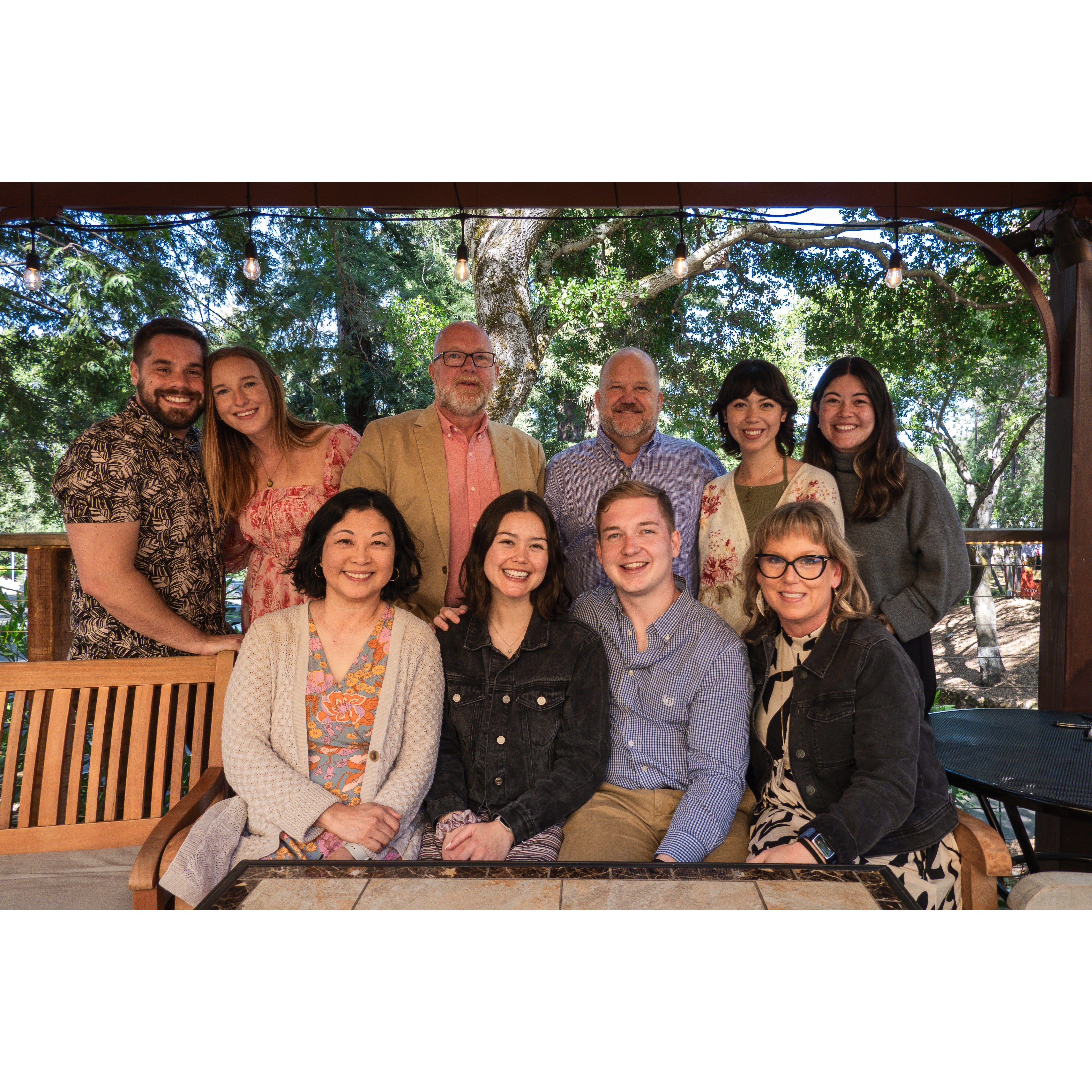 We celebrated at Testarossa winery right after the proposal