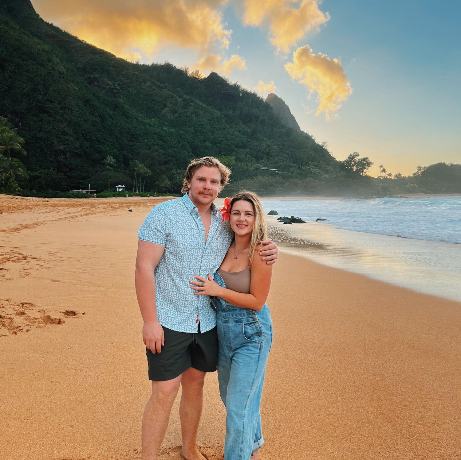 Sunsets at Tunnels beach, Hawaii