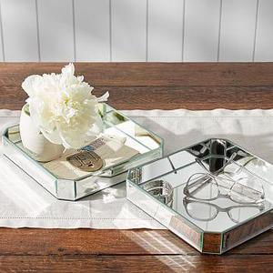 Mirrored Glass Trinket Tray