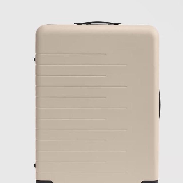 Expandable Large Check-In Suitcase - Tan