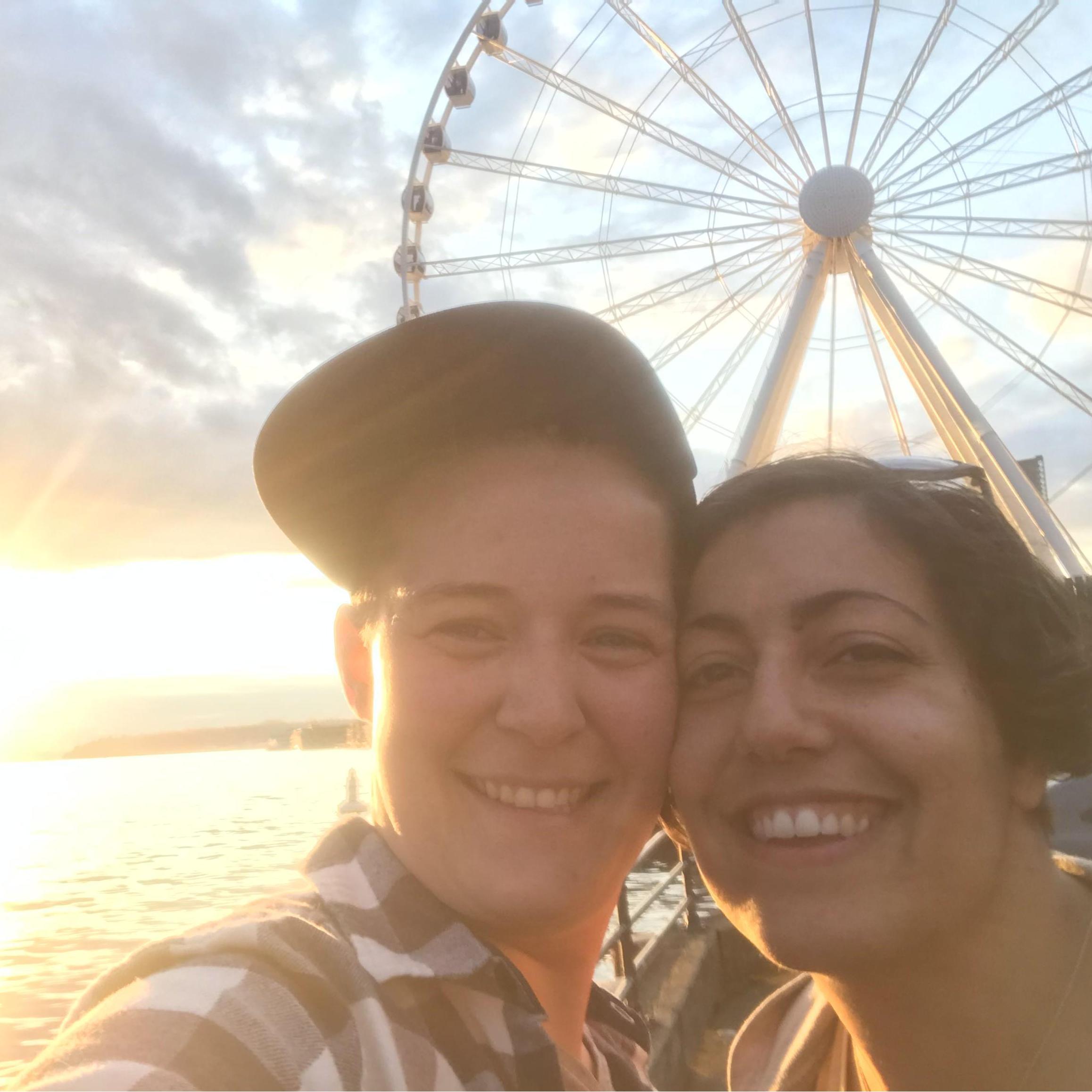 Celebrated our offer being accepted on our house with a sunset at the Seattle waterfront! July 2019