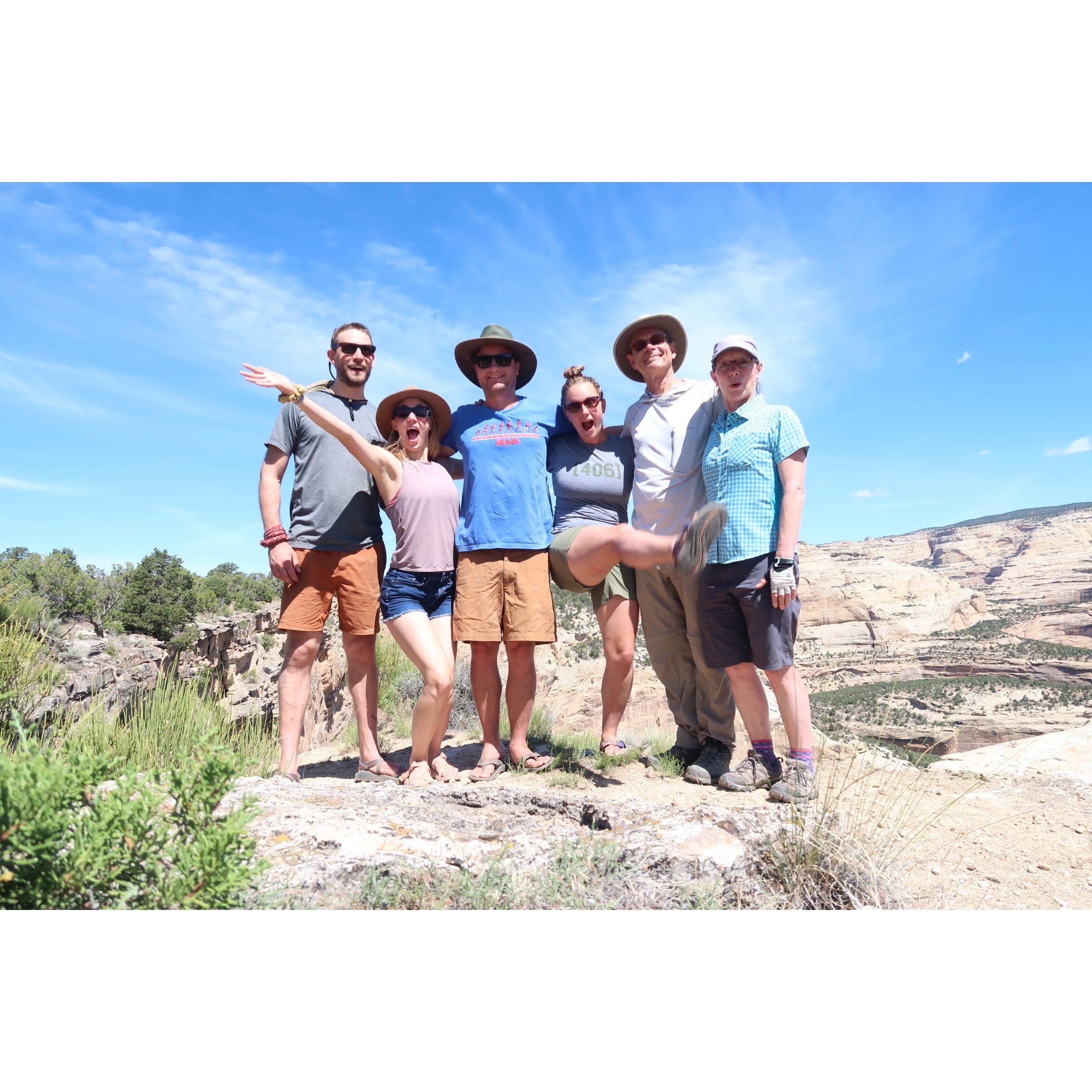 Luke surviving his first Smith Fam camping trip in Dinosaur National Monument