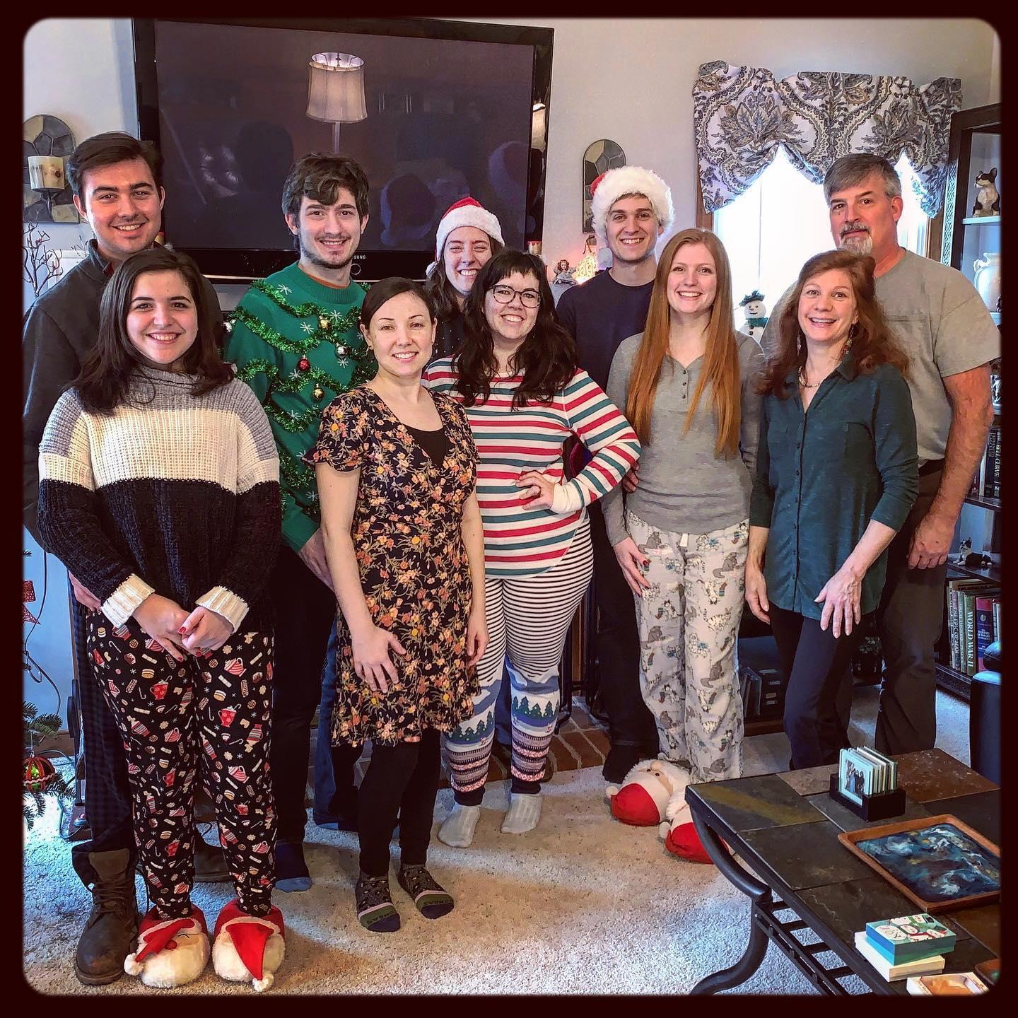 Christmas of 2019 at Kara's parents!
