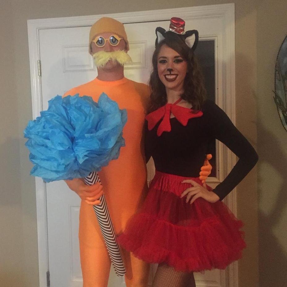 Best Halloween costume to date: Cat in the Hat and  The Lorax