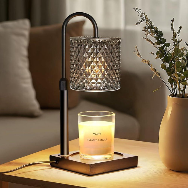 YAYIT Candle Warmer Lamp with Timer Dimmer Adjustable Height, Lamp Candle Warmer for Jar Candles, Home Decor, for Women Birthday