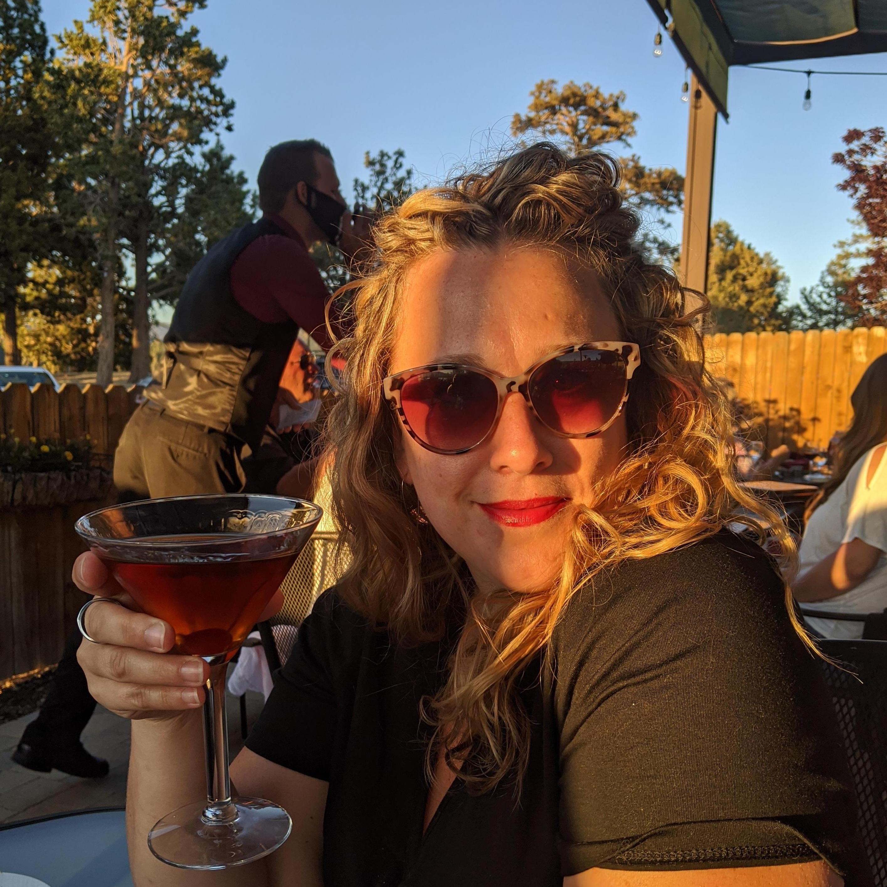 Meg at Big Bear enjoying the Independence Day holiday in 2020