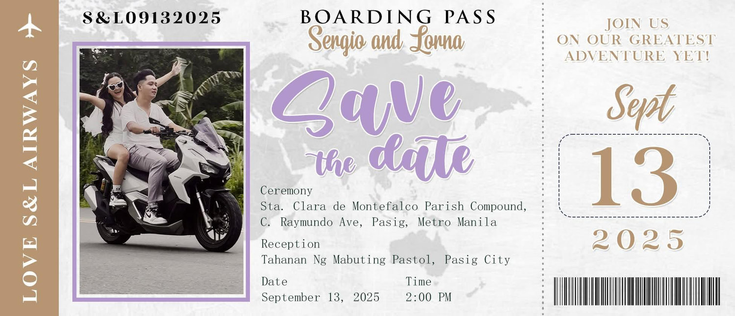 The Wedding Website of Lorna Tolentino and Sergio Marbella