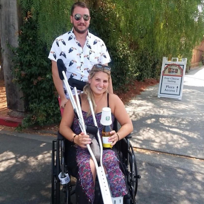 San Francisco / Sonoma - Cassie broke her ankle 2 days prior, so Tom pushed her around in a wheelchair for 4 days.
