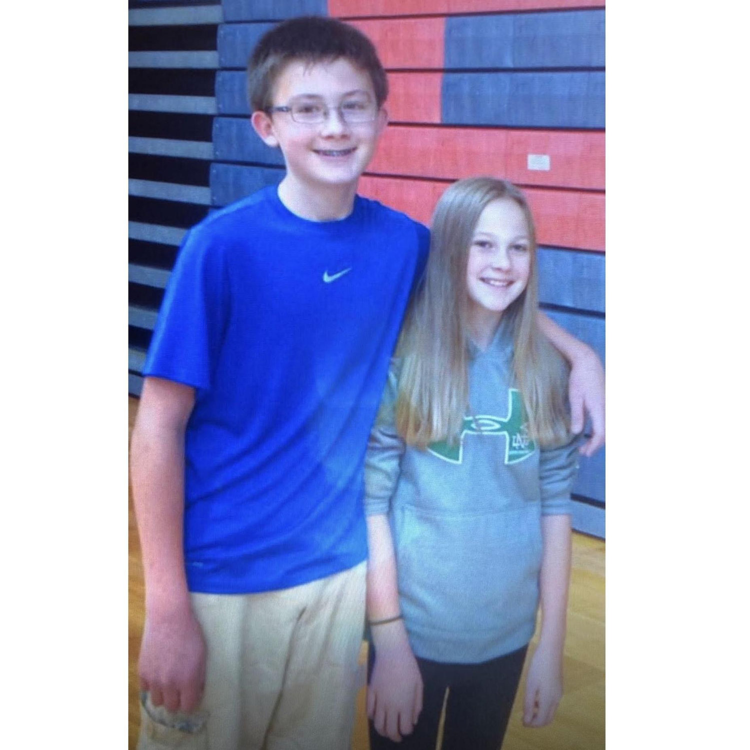 Our first photo. Shawn would've been in 7th grade and Kalynn would've been in 6th grade.