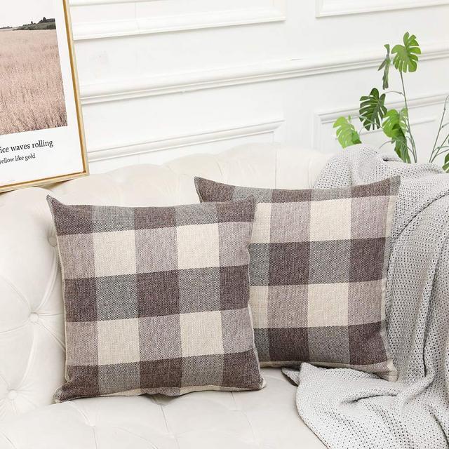 Outdoor Decorative Pillow Covers 18x18 - Brown