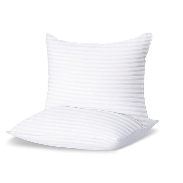 Threadmill Bed Pillows Queen Size Set of 2 | Down Alternative Cooling Bed Pillow for Sleeping | Firm Soft Pillows for Bed | 20x30 Hotel Pillow, Queen Pillows 2 Pack for Back, Stomach or Side Sleepers