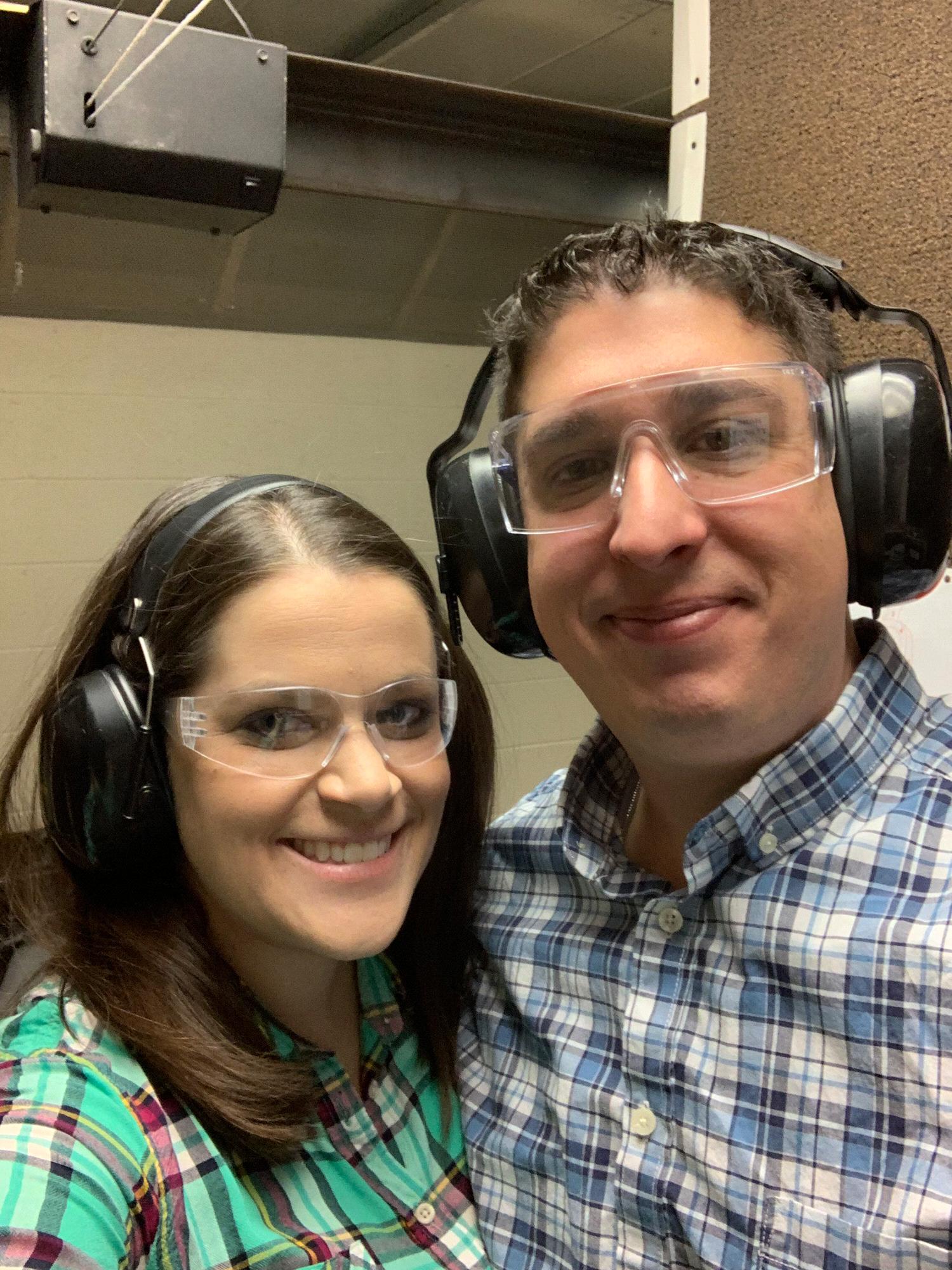 Eli’s first time at the gun range