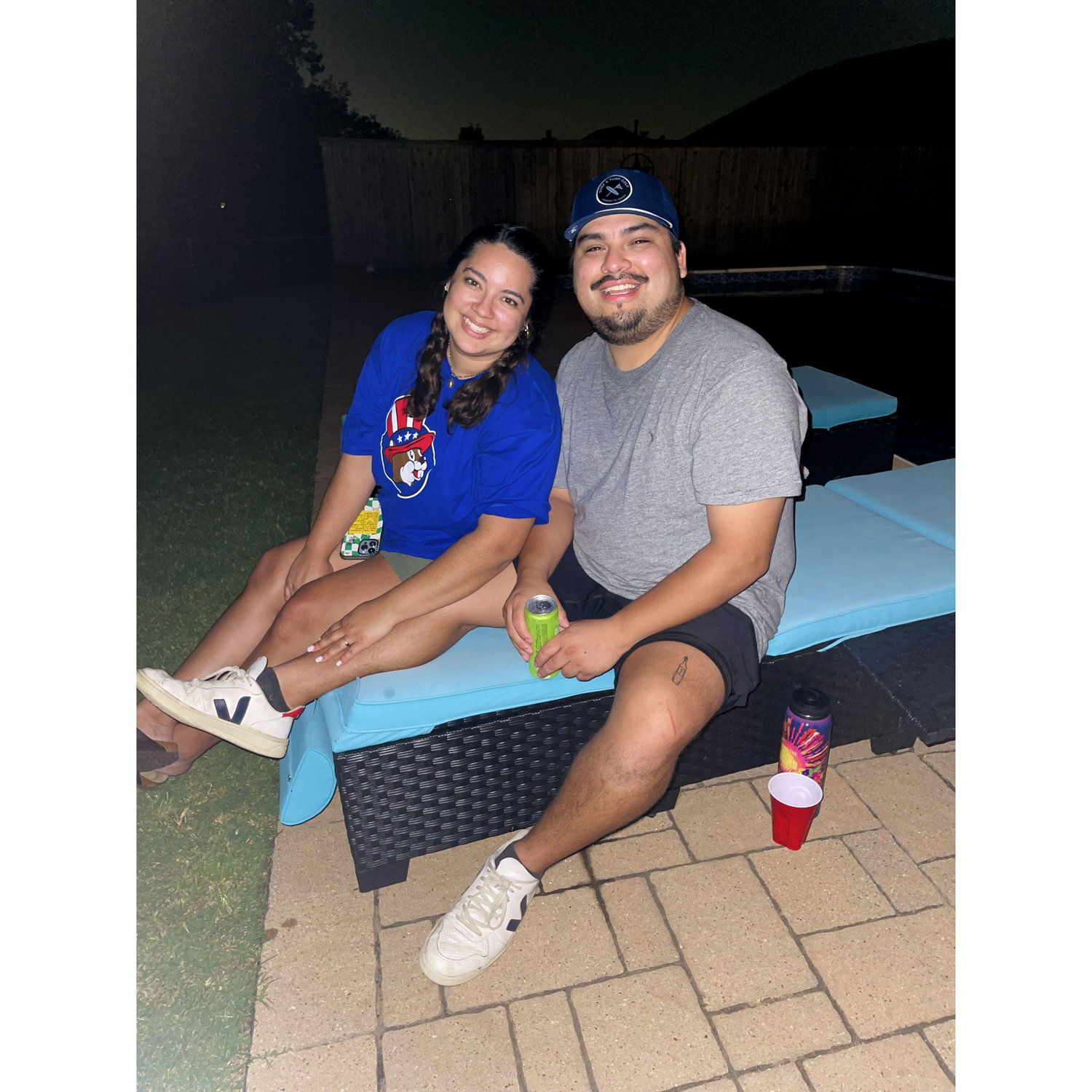 Second 4th of July together, visiting Eric's family in OK.