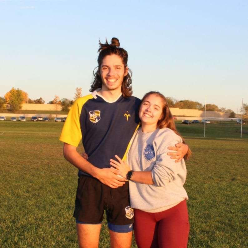 We attended many rugby games together even though it made Cailyn very nervous to watch Matt slam into large people...
