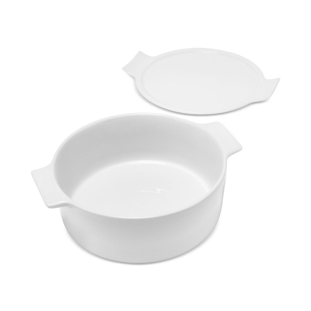 The Cellar James Ceramic Vegetable Bowl With Lid, Macy's Exclusive
