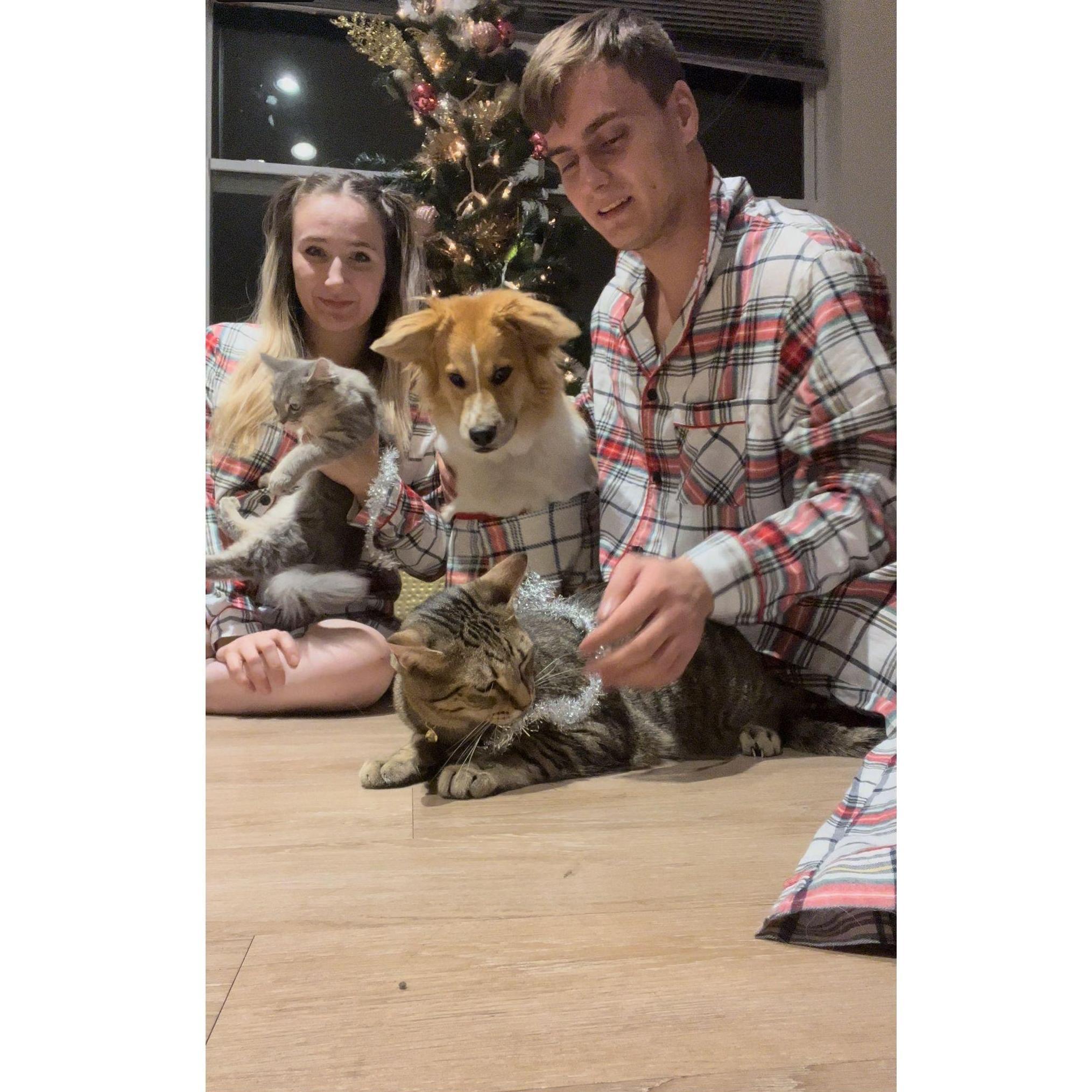 Behind the scenes of the Christmas card photo shoot