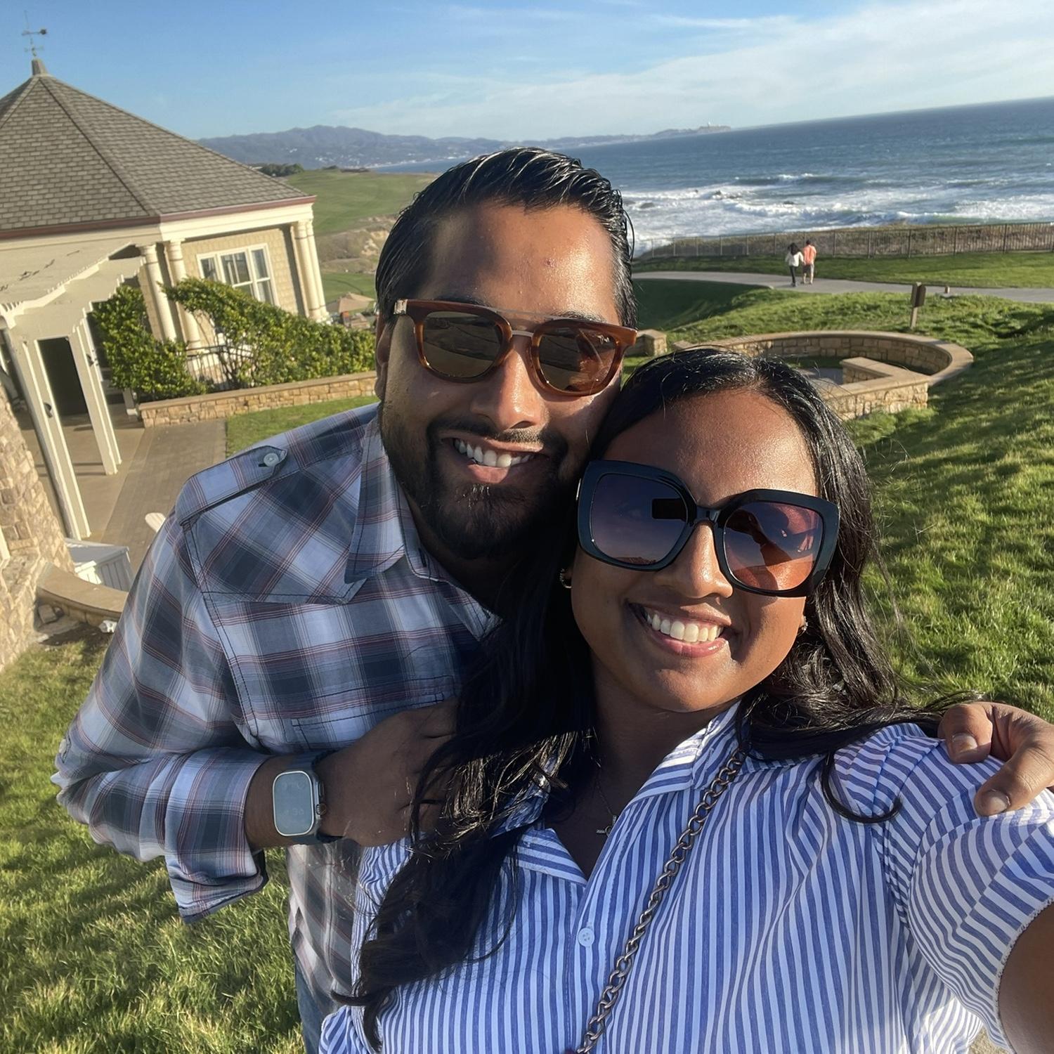 Regina's first trip to California where Justin showed off the beauty of Half Moon Bay!