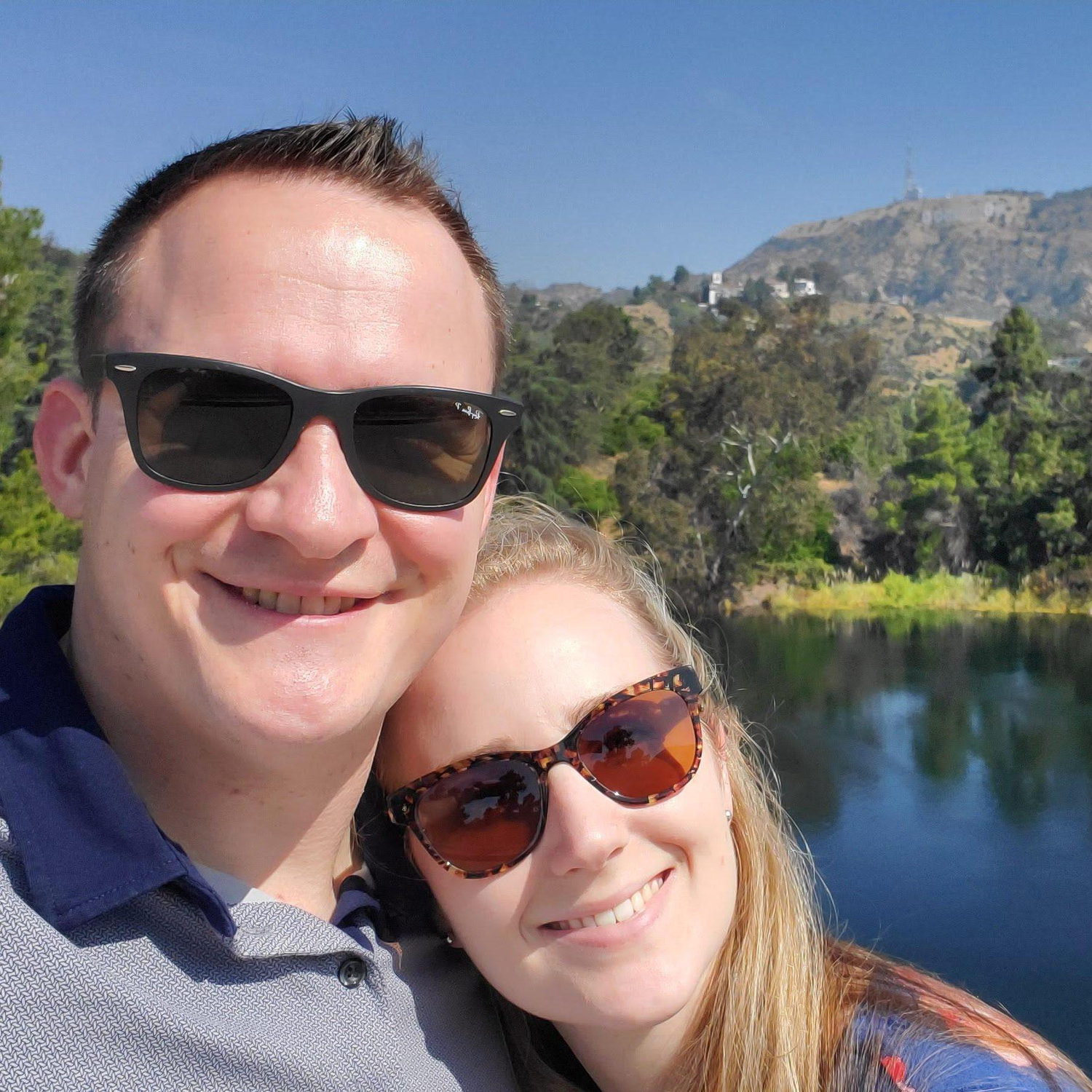 On a walk at the Hollywood Reservoir!