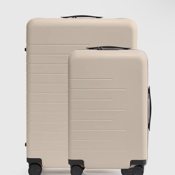Carry-On & Large Check-In Suitcase Bundle in Tan