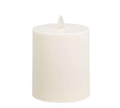 Premium Flicker Flameless Outdoor Candle, Ivory - 4 x 8