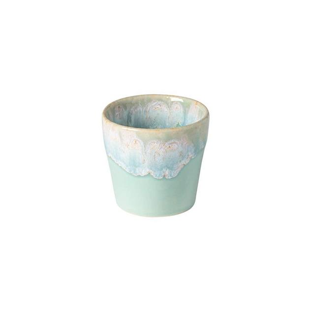 COSTA NOVA Stoneware Ceramic Dish Grespresso Collection Espresso Cups 6-Piece Set, 3 oz (Aqua)