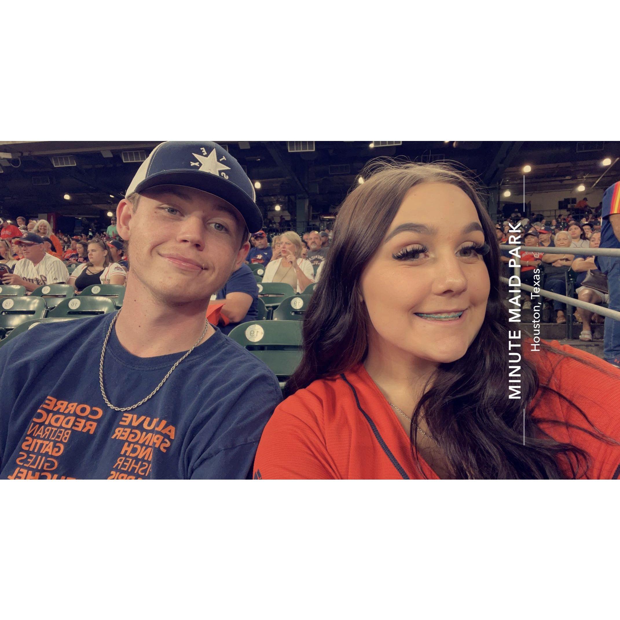 We went to the Astros Game
