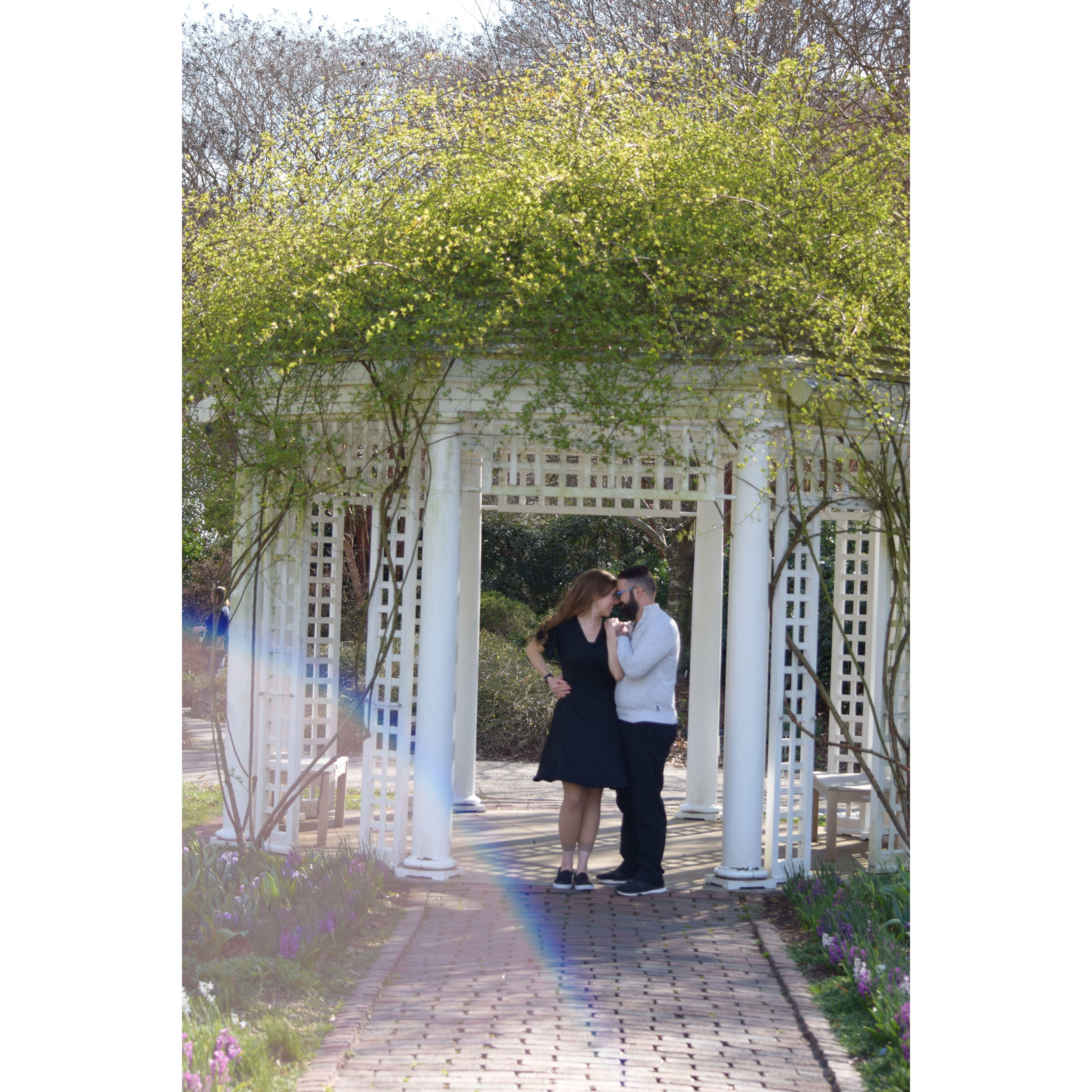 Allison and Dave visited Lewis Ginter Botanical Garden in March to see the flowers and trees begin to bloom.