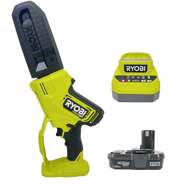 RYOBI ONE+ HP 18V Brushless 6 in. Compact Pruning Mini Chainsaw Kit with Battery and Charger (Bulk Packaged)