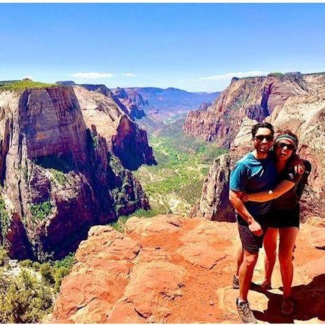 Edge of the world at zion national park