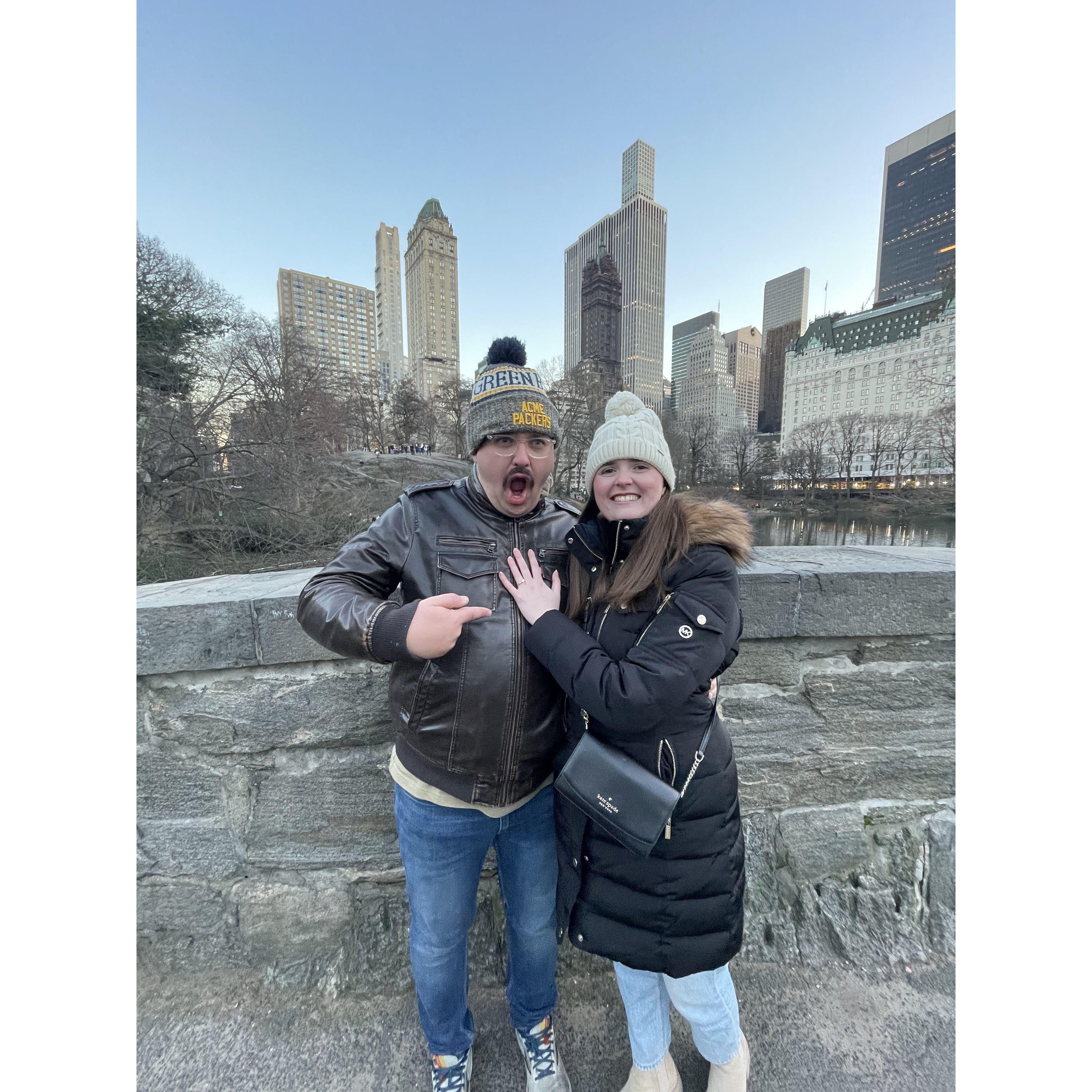 She said "Sure!" (Just kidding, she said "Yes!")
