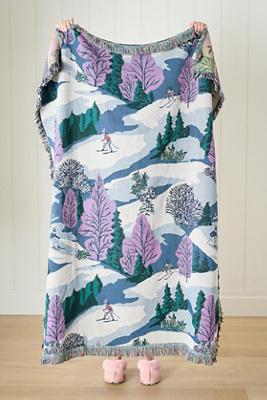 Winterscape Woven Cotton Throw Blanket