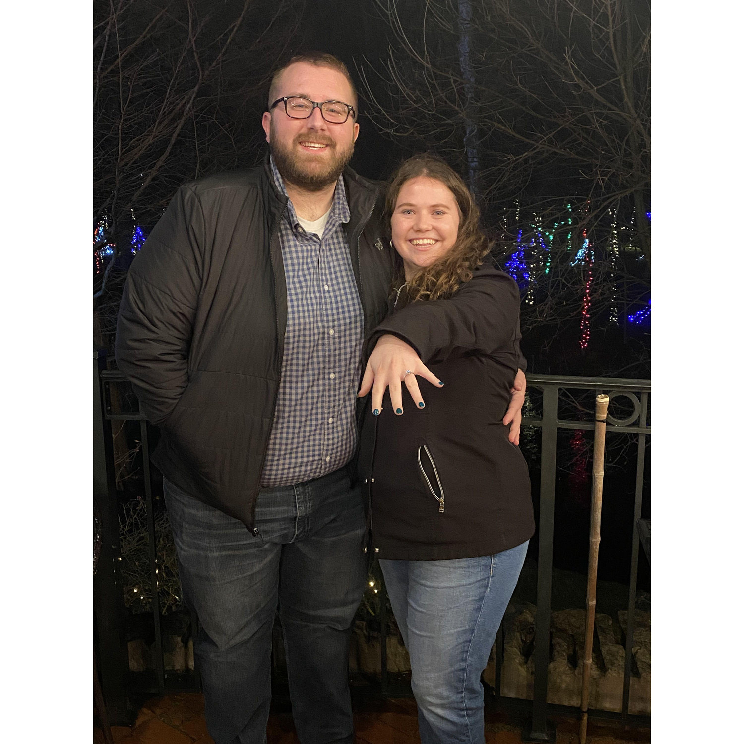 The night we got engaged in Gahanna