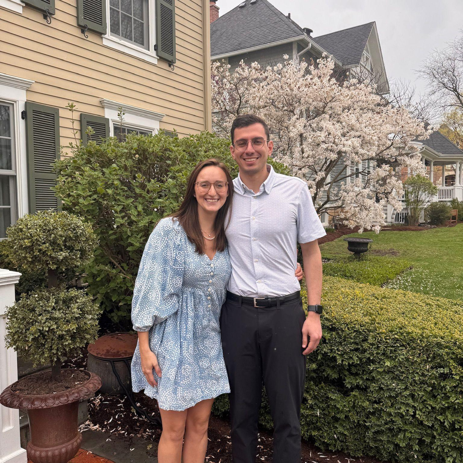 Kaleigh & George's first Easter in Chicago.