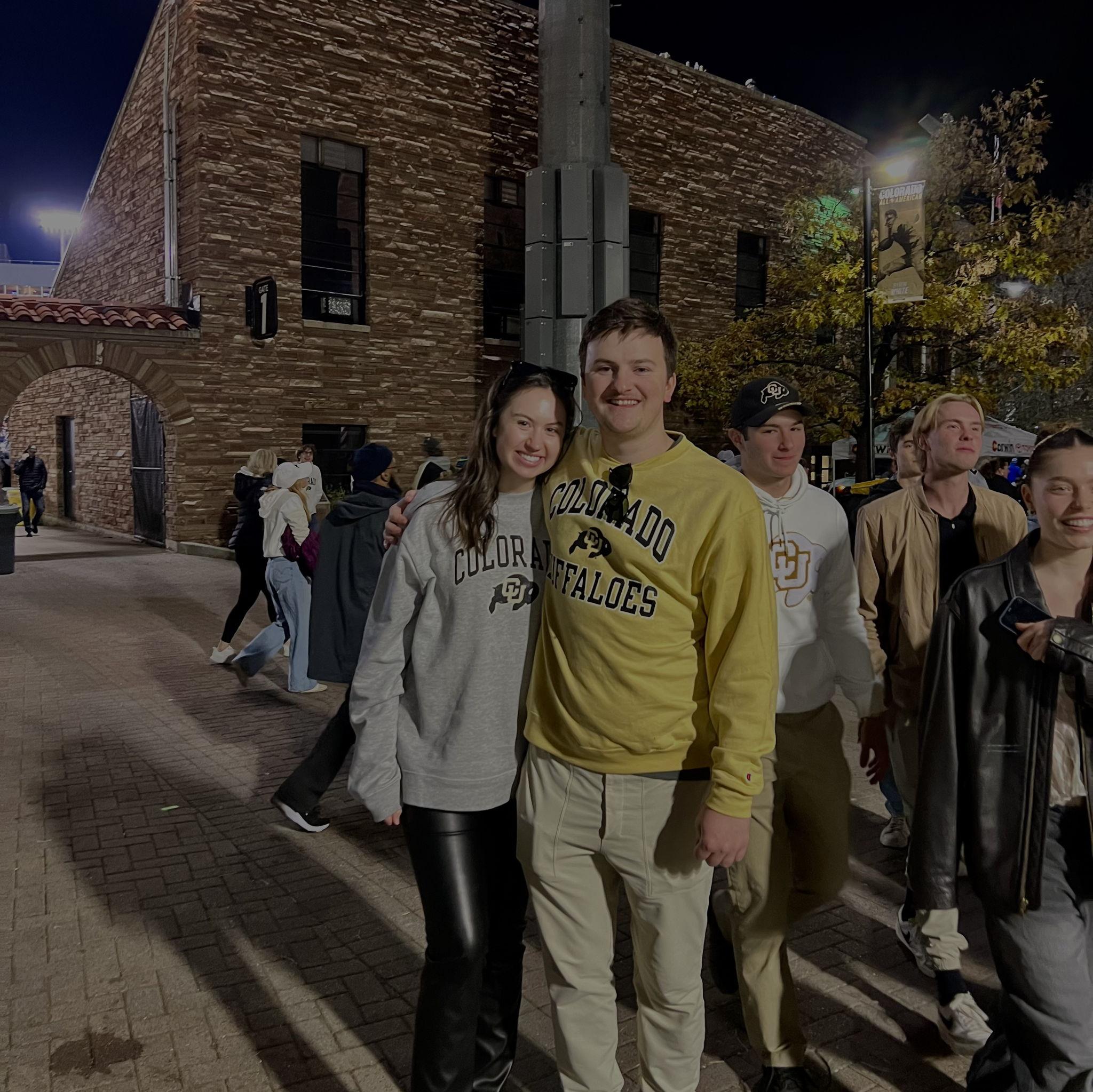 Jake and Mireille go to a lot of CU, Nuggets, and Avalanche games!