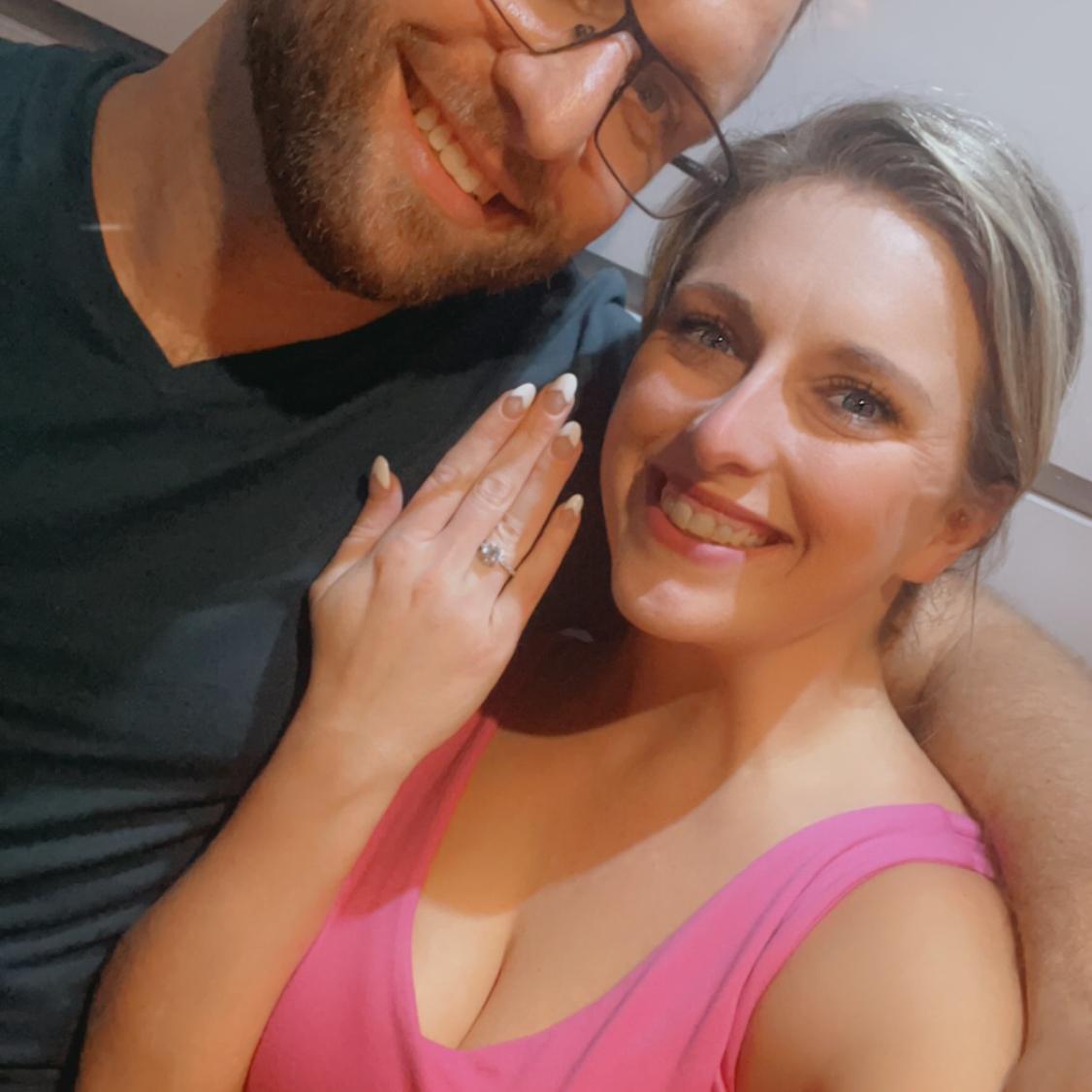 The day I said yes and with a very big ugly crying face. You can look on Facebook for it lol.