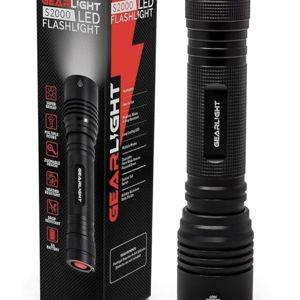 GearLight S2000 LED Flashlight High Lumens - Super Bright, Powerful, Mid-Size Tactical Flashlight for Outdoor Activity & Emergency Use