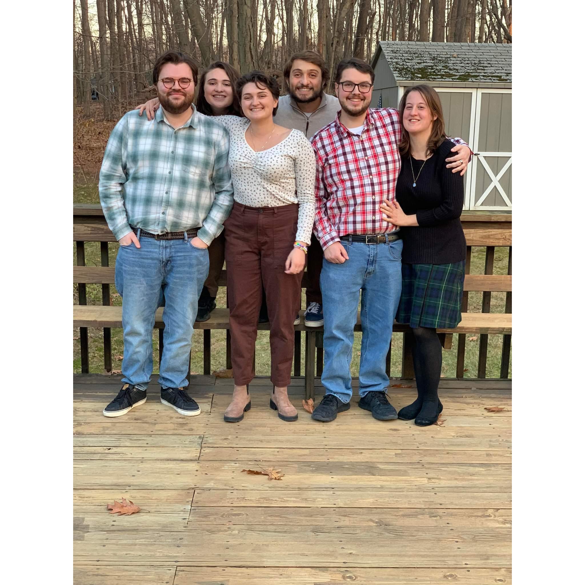 Celebrating Thanksgiving in Mahopac, N.Y., with Tom's family