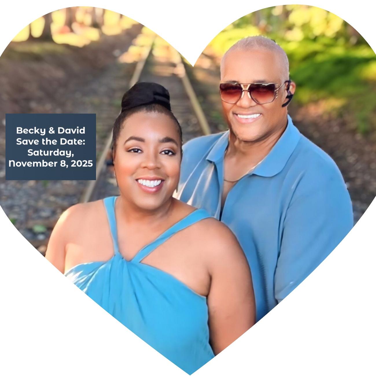 Bride Becky Goodwin and Groom David Cunningham