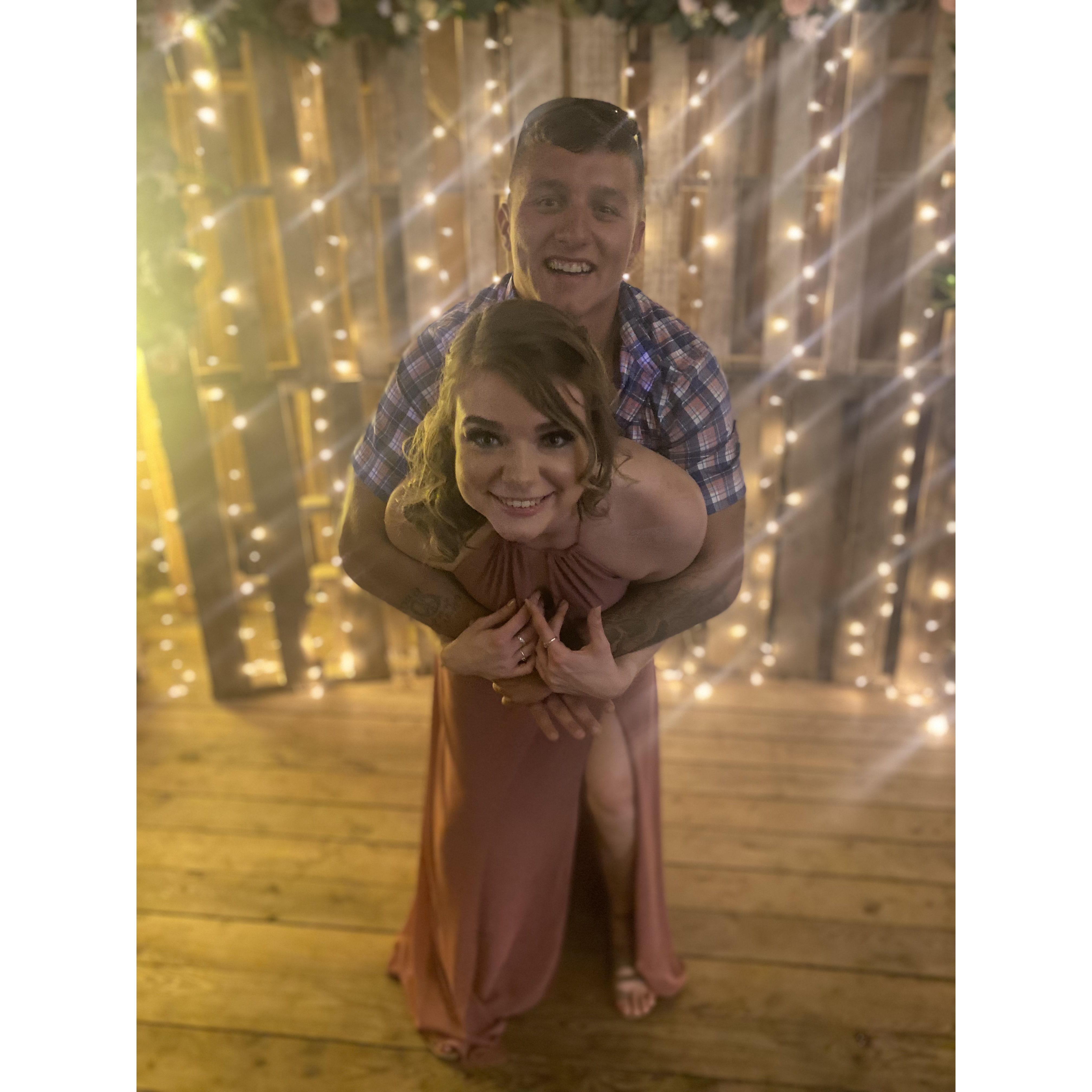 Celebrating at a friend's weddings