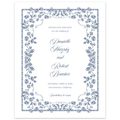 Multi-Colored Wedding Digital Save the Date - Elysia Portrait