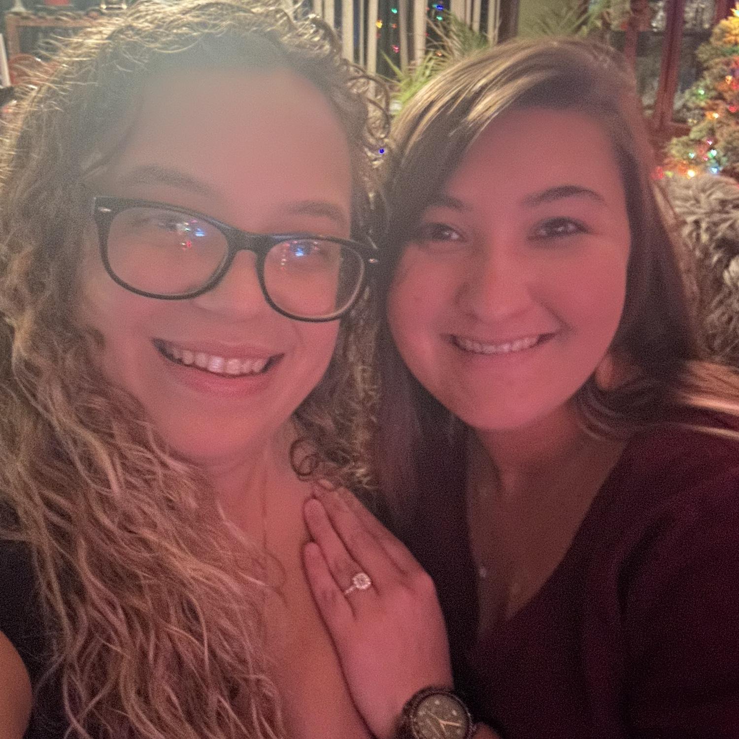 Our first Christmas engaged.