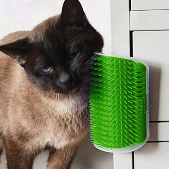 Cat Scratcher/Self Groomer - Gray