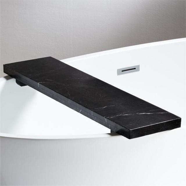 Nexus Black Marble Bath Caddy