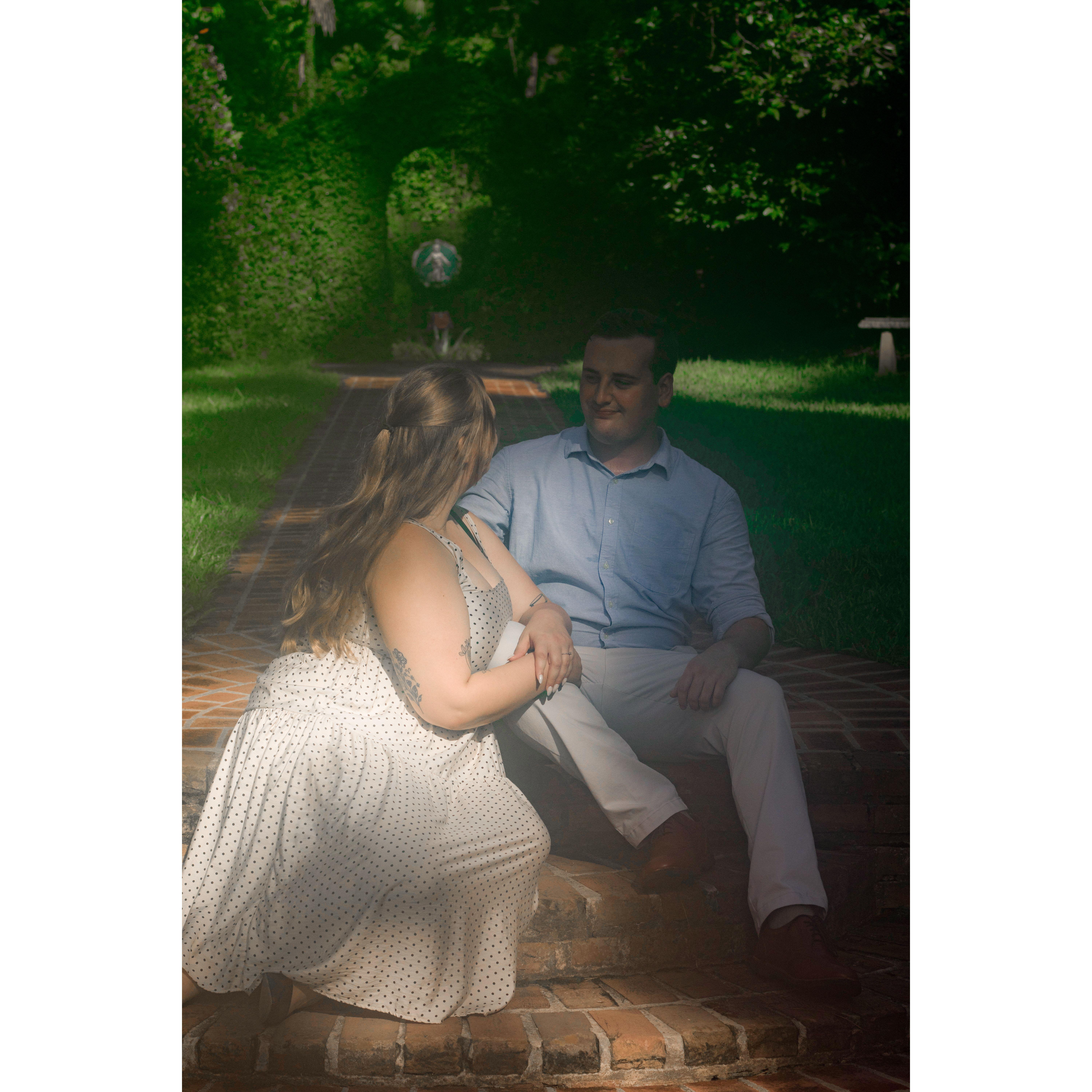 Engagement Photos taken at Maclay Gardens