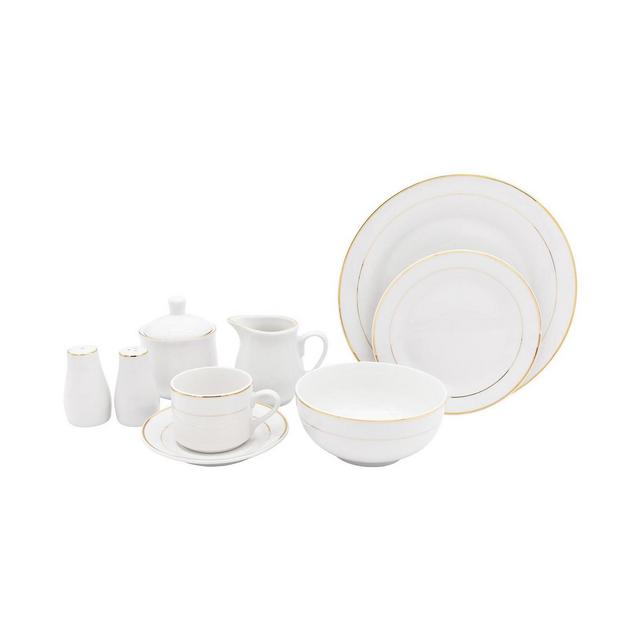 Godinger 65-PC Dinnerware Set plus a hostess set, Service for 12
